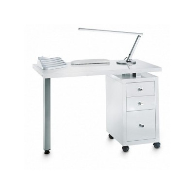 Table Manucure Square Laquée 1 caisson Table Manucure Square Laquée 1 caisson