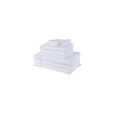 Serviette éponge blanche 30x30cm 100% coton 