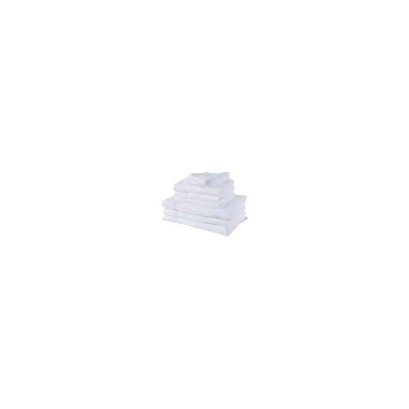 Serviette éponge blanche 50x90cm 100% coton