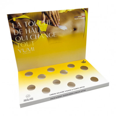 Yumi - Présentoir 12 Crèmes Solaire SPPF50 - 50ml/150 Yumi - Présentoir 12 Crèmes Solaire SPPF50 - 50ml/150