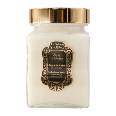 Beurre de karité Ambre musc santal 300gr Beurre de karité Ambre musc santal 300gr
