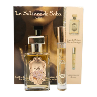 Coffret Parfum/Vaporisateur Voyage sur la route des délices - Fleur d'Oranger Coffret Parfum/Vaporisateur Voyage sur la route des délices - Fleur d'Oranger