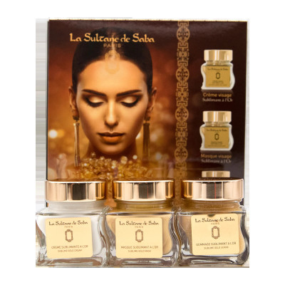 Coffret soins du visage sublimant à l'or