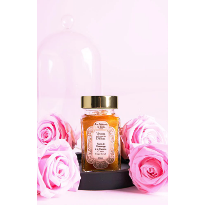 Sucre de gommage à la carotte et à la rose 100ml Sucre de gommage à la carotte et à la rose 100ml