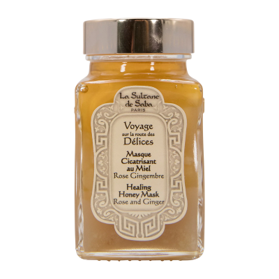 Masque au miel à la rose et au gingembre 100gr Masque au miel à la rose et au gingembre 100gr