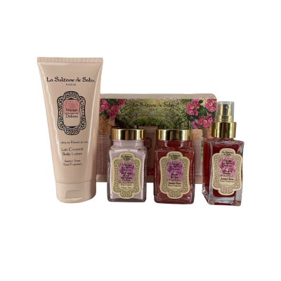 Coffret Soins du Visage et du Corps à la Rose