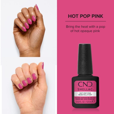 CND Shellac - Hot pop Pink...